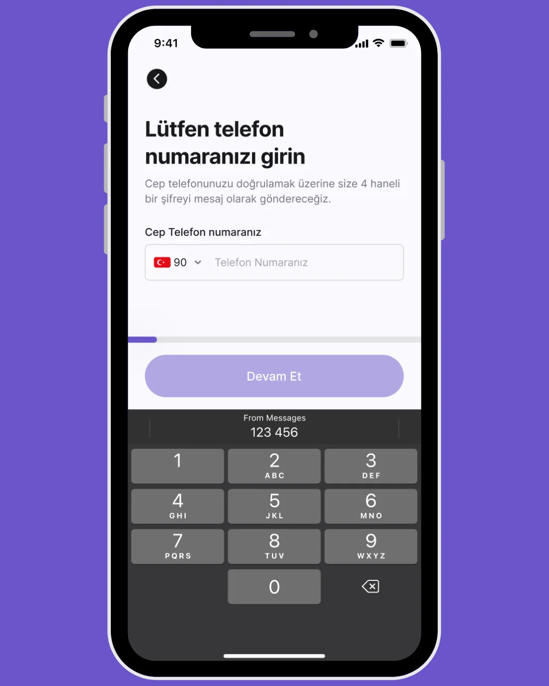 Telefon Doğrulama Ekranı