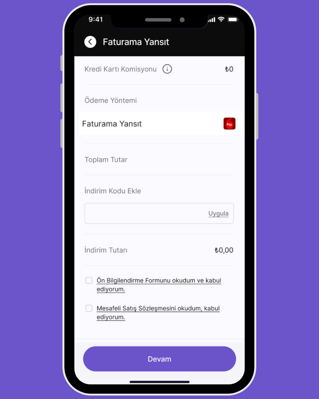VDF Kodu Uygulama Ekranı
