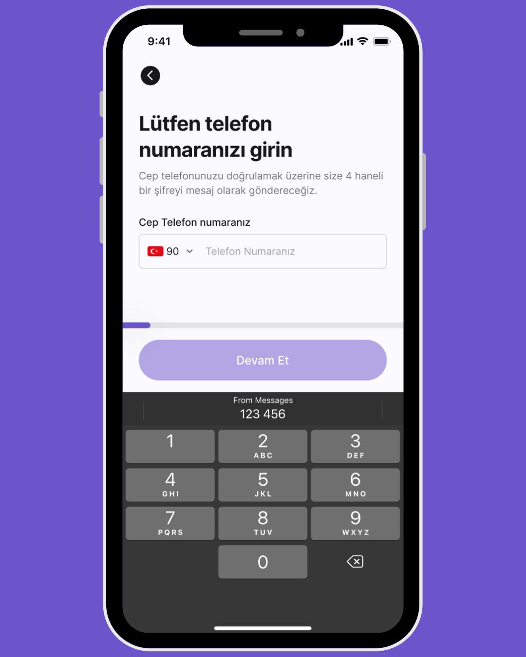 Telefon Doğrulama Ekranı